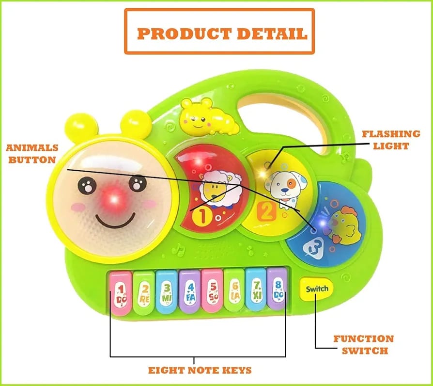 Baby Musical Learning Toy β Piano & Drum Activity Board