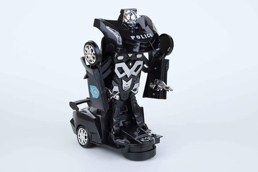 Warrior robot interactive car with police design with music and light