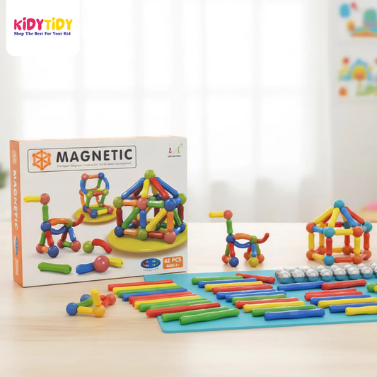 Magnetic Building Blocks Set – 42 PCS Educational Construction Toy