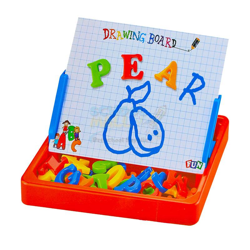 Magnetic Learning Case - Drawing Board & Alphabet Set