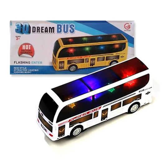 3D Dream Bus Toy – With Lights, Music & Bump-and-Go Action