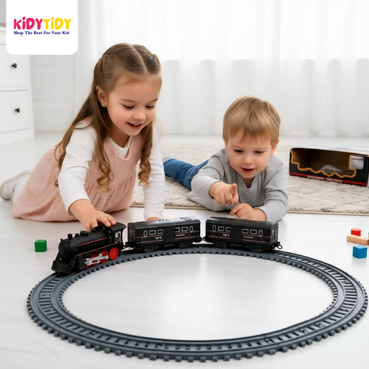 Classic Battery-Operated Train Set – 13-Piece Express Railway