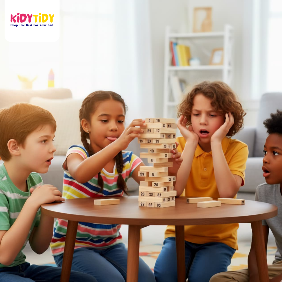 Wiss Toy – Wooden Block Stacking Game (Jenga Style)