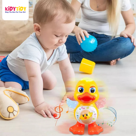 Musical dancing duck toy