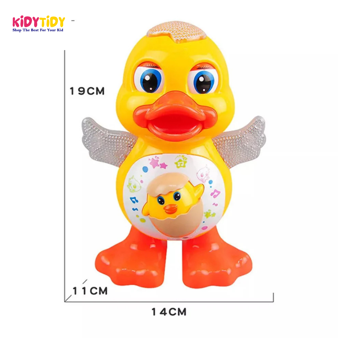 Musical dancing duck toy