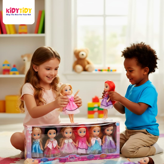 My Baby Fashion Princess Doll Set – 6-Piece Beautiful Dolls Collection for Kids