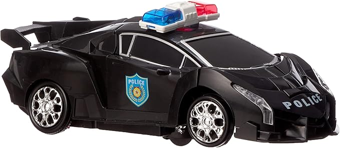 Warrior robot interactive car with police design with music and light