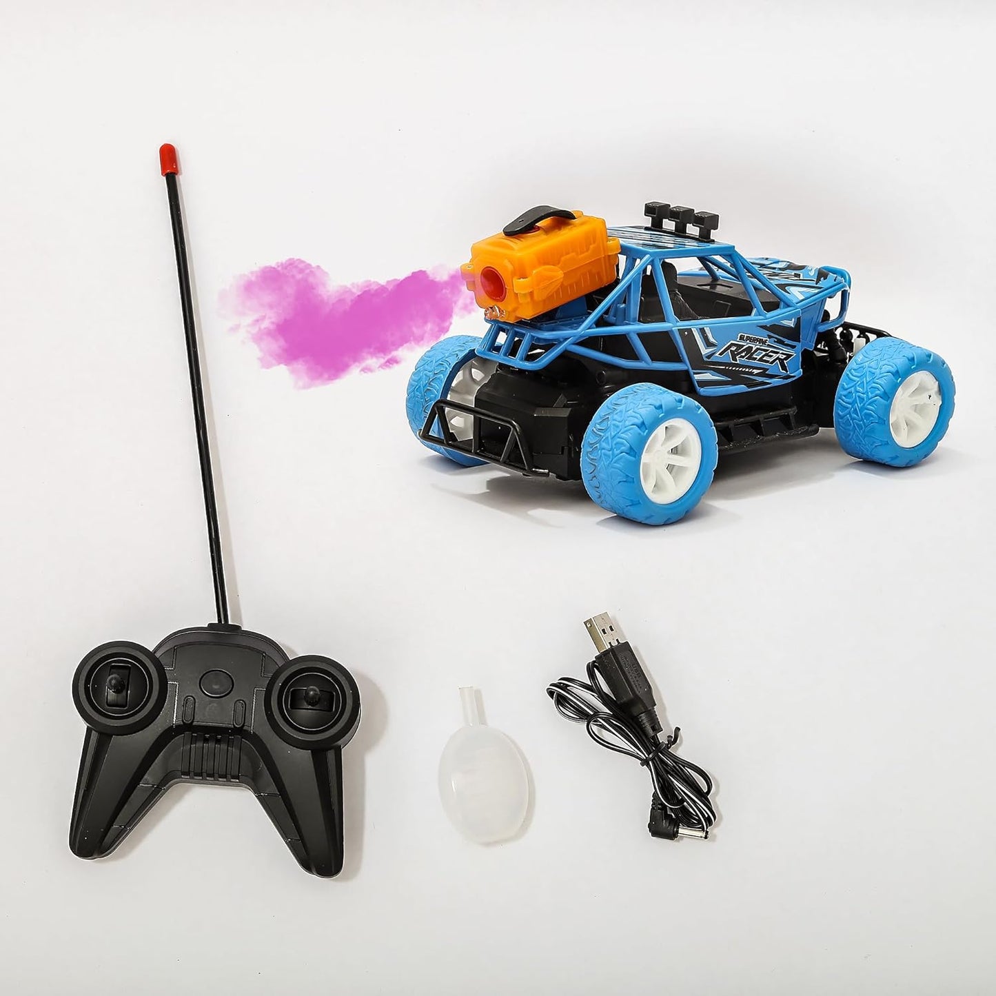 Remote Control Monster Truck with Fog Stream Turbo Boost