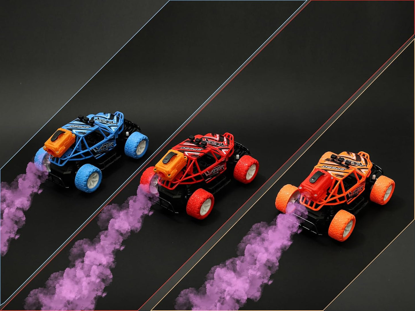 Remote Control Monster Truck with Fog Stream Turbo Boost
