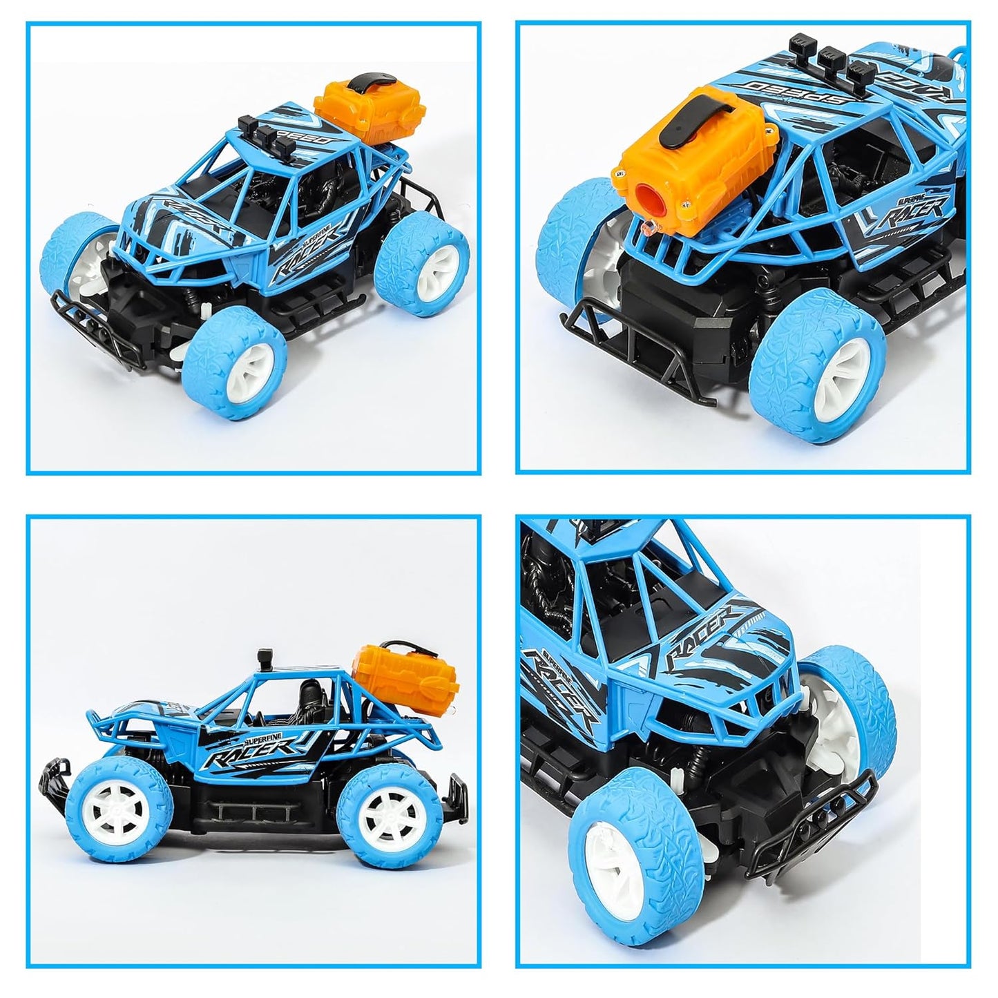 Remote Control Monster Truck with Fog Stream Turbo Boost