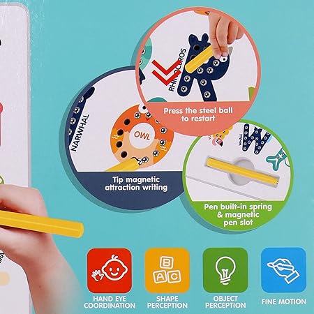 Educational Magnetic Letters Set - Fun Animal-Themed Alphabet Magnets for Kids
