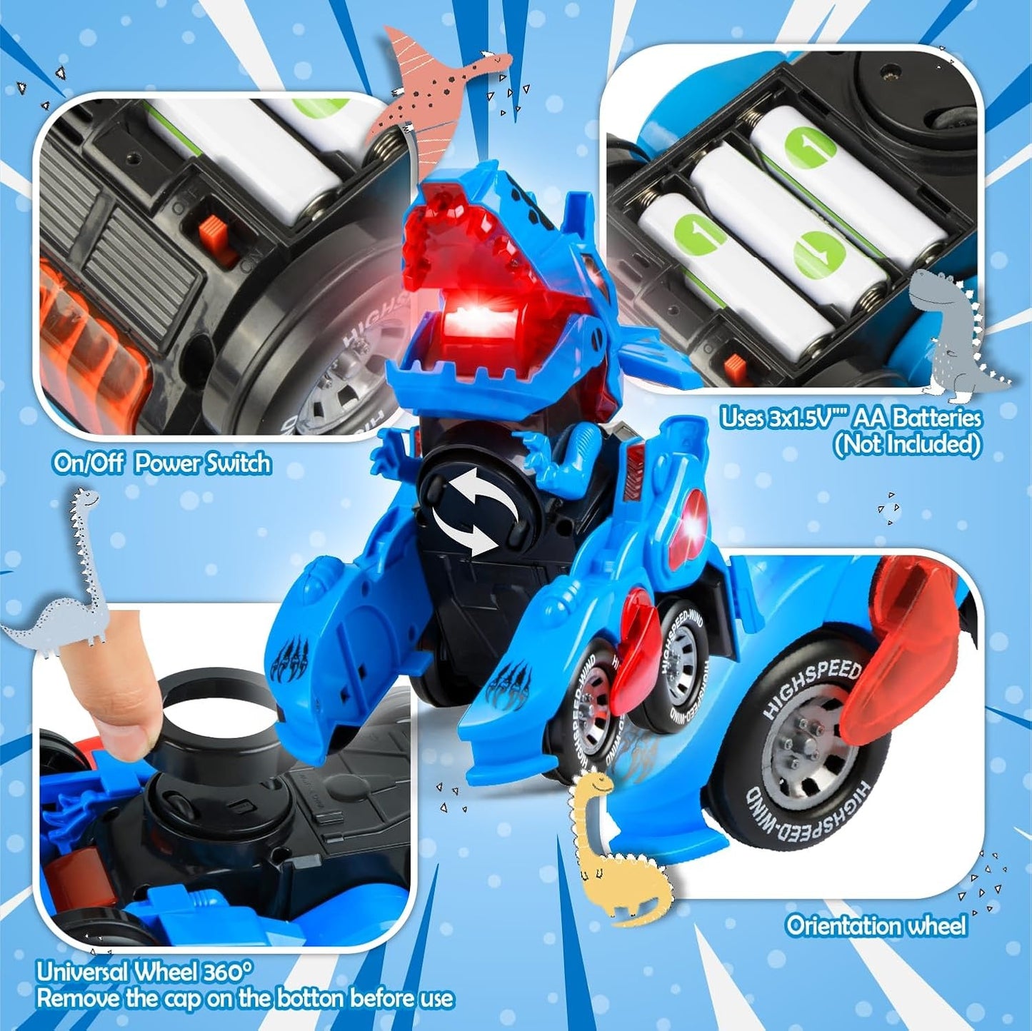 DinoMorph Racer™ – The Ultimate Transforming Dinosaur Car