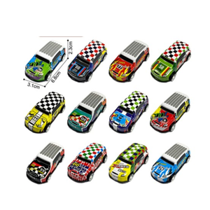 Mini Die-Cast Pull Back Cars ā Set of 12 Colorful Racing Vehicles for Kids