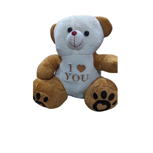 Plush "I ♥ YOU" Teddy Bear – Soft, Cuddly & Colorful