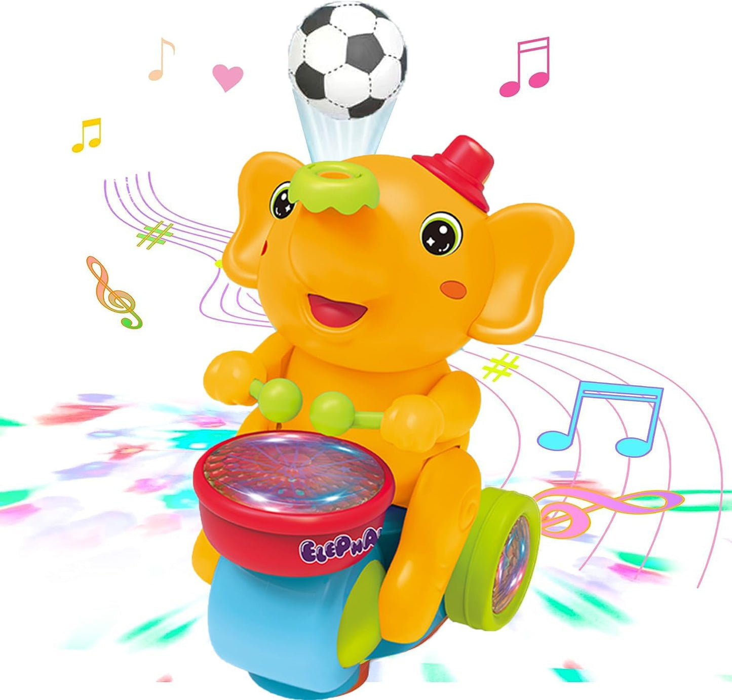 Musical Drumming Elephant Toy πΆπ