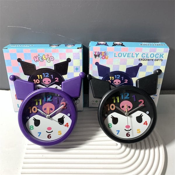 Cute Cartoon Character Wall Clock β Purple ππ