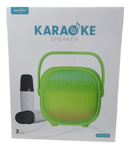 Portable Karaoke Speaker with Dual Wireless Microphones