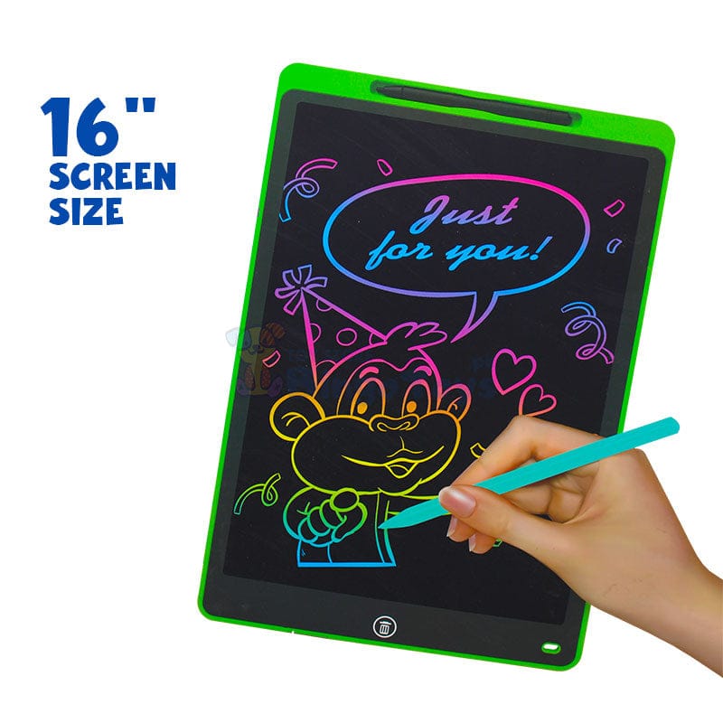 16 inches LCD Writing Tablet for Kids – Reusable Drawing & Learning Pad