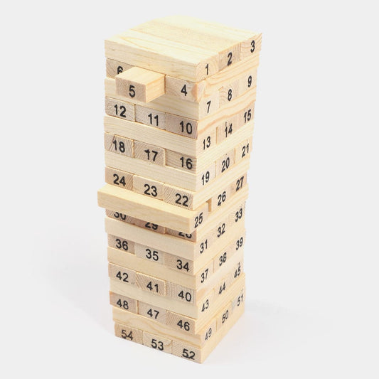 Wiss Toy – Wooden Block Stacking Game (Jenga Style)