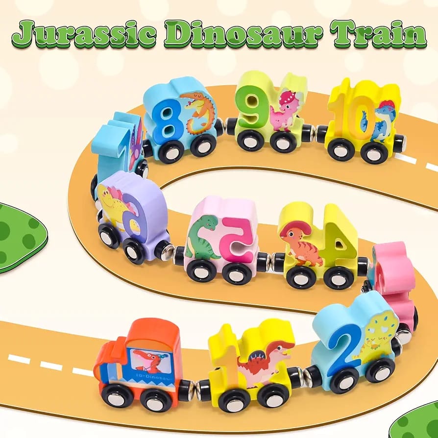 Wooden Number Train Toy Set for Toddlers šš¢