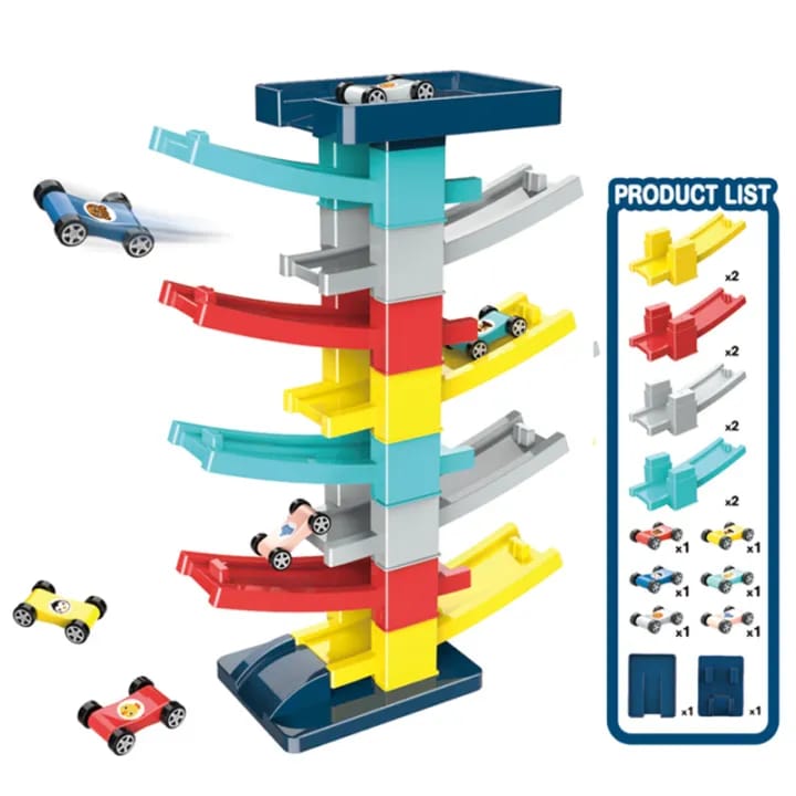 DIY Ramp Racing Track Set - Thrilling Car Adventures for Little Ones!