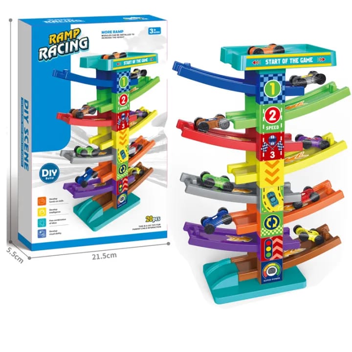 DIY Ramp Racing Track Set - Thrilling Car Adventures for Little Ones!