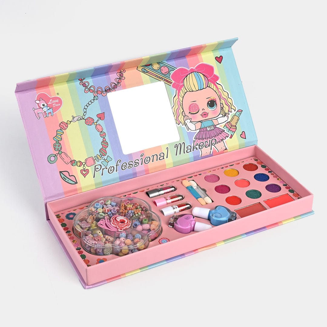 Kids' Deluxe Rainbow Vanity & DIY Jewelry Set