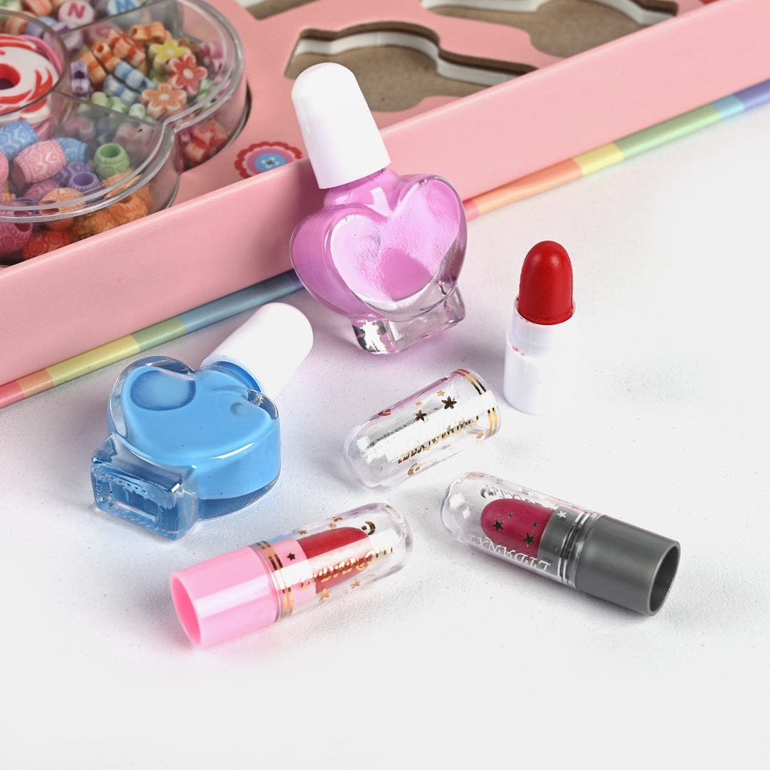 Kids' Deluxe Rainbow Vanity & DIY Jewelry Set
