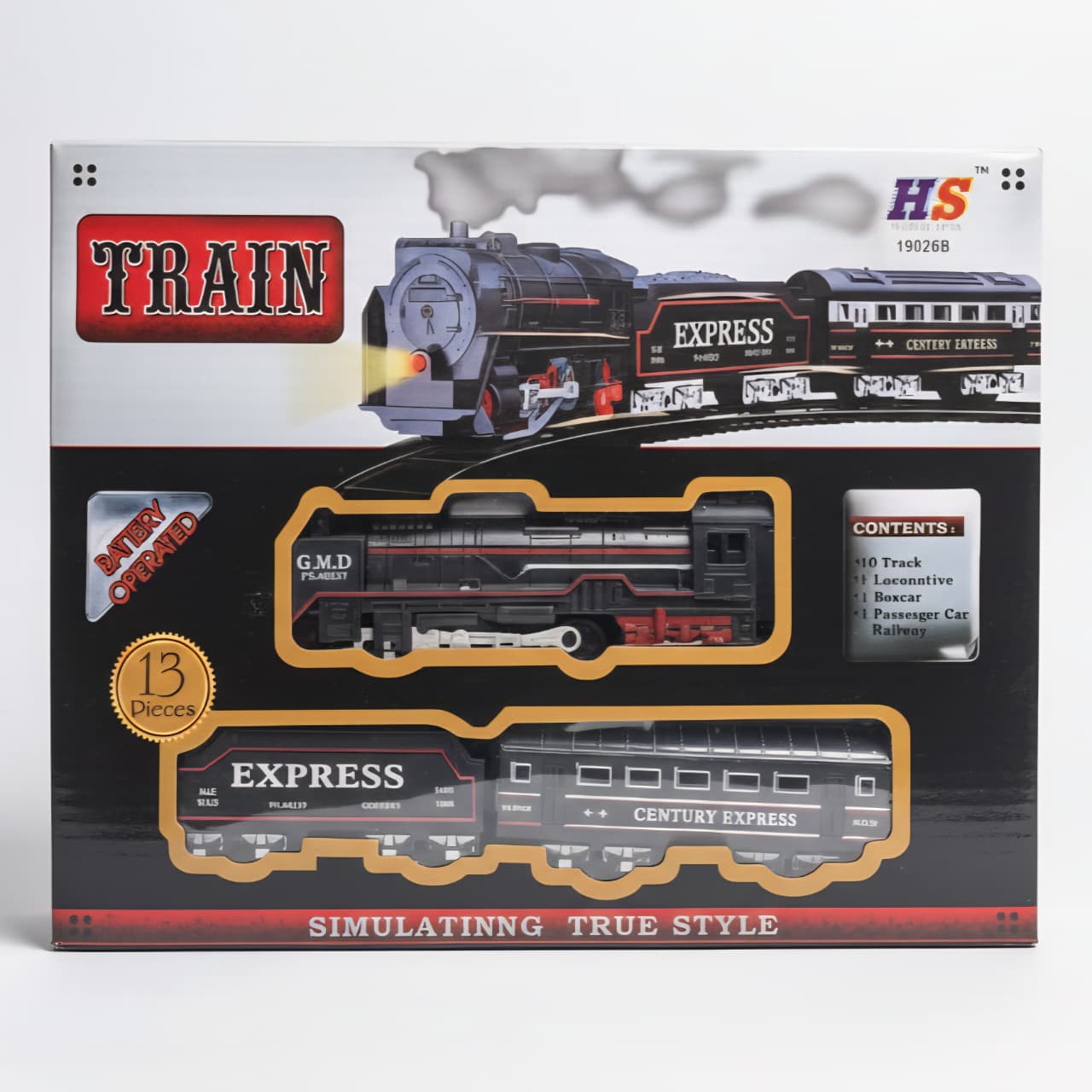 Classic Battery-Operated Train Set – 13-Piece Express Railway