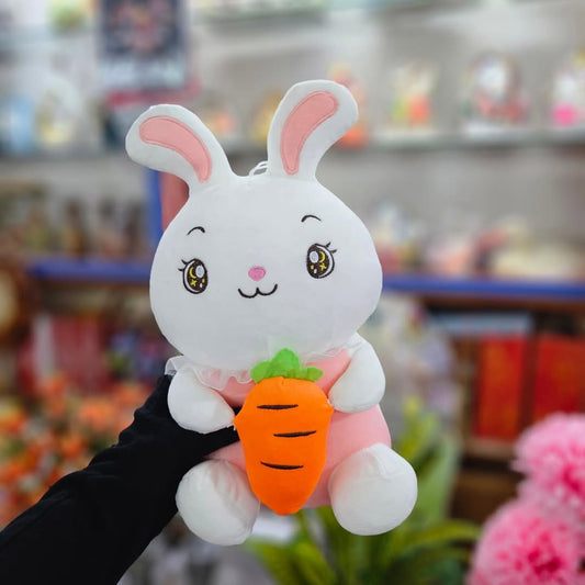 Adorable Bunny Plush with Carrot – Soft Toy