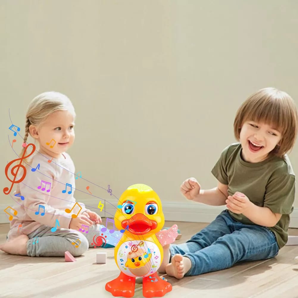Musical dancing duck toy