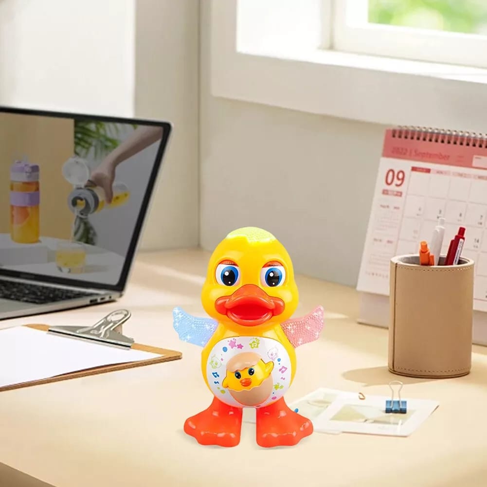 Musical dancing duck toy