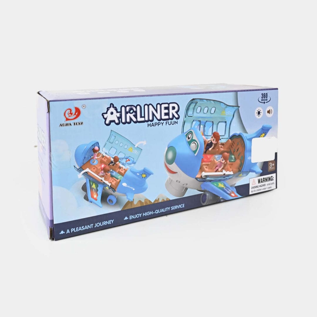 Pink Toy Airplane with Passengers – Kids Playset