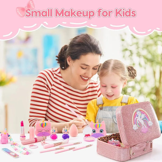 Unicorn-Themed Kids’ Makeup Set with Carry Case