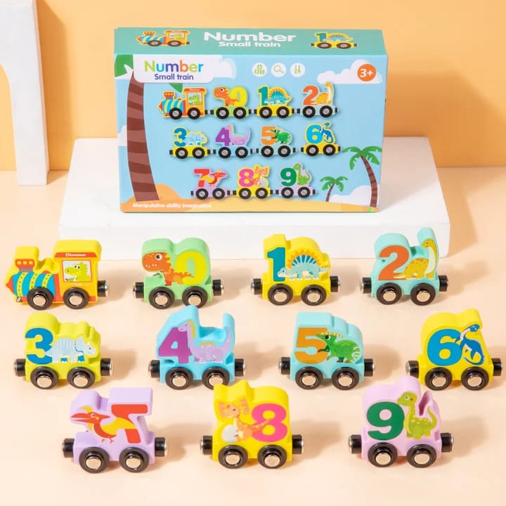 Wooden Number Train Toy Set for Toddlers šš¢