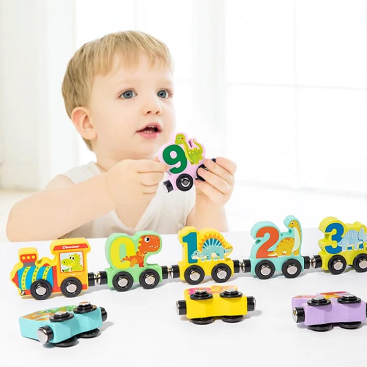 Wooden Number Train Toy Set for Toddlers šš¢