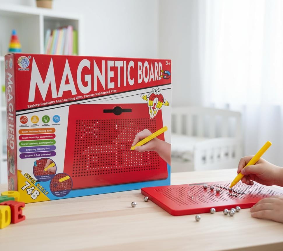 Magnetic Drawing Board for Kids – Large Size