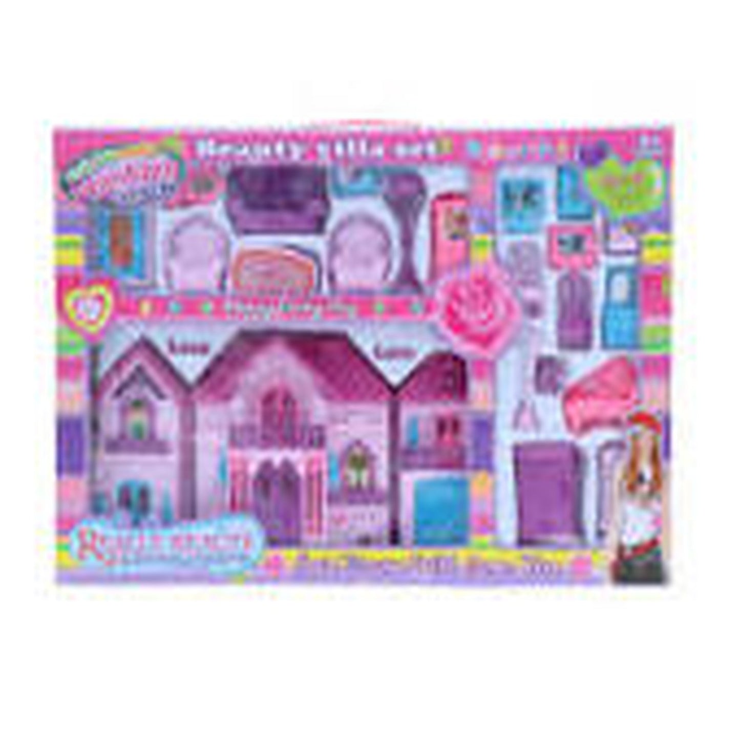 Beauty Villa Set Doll House 2 in 1