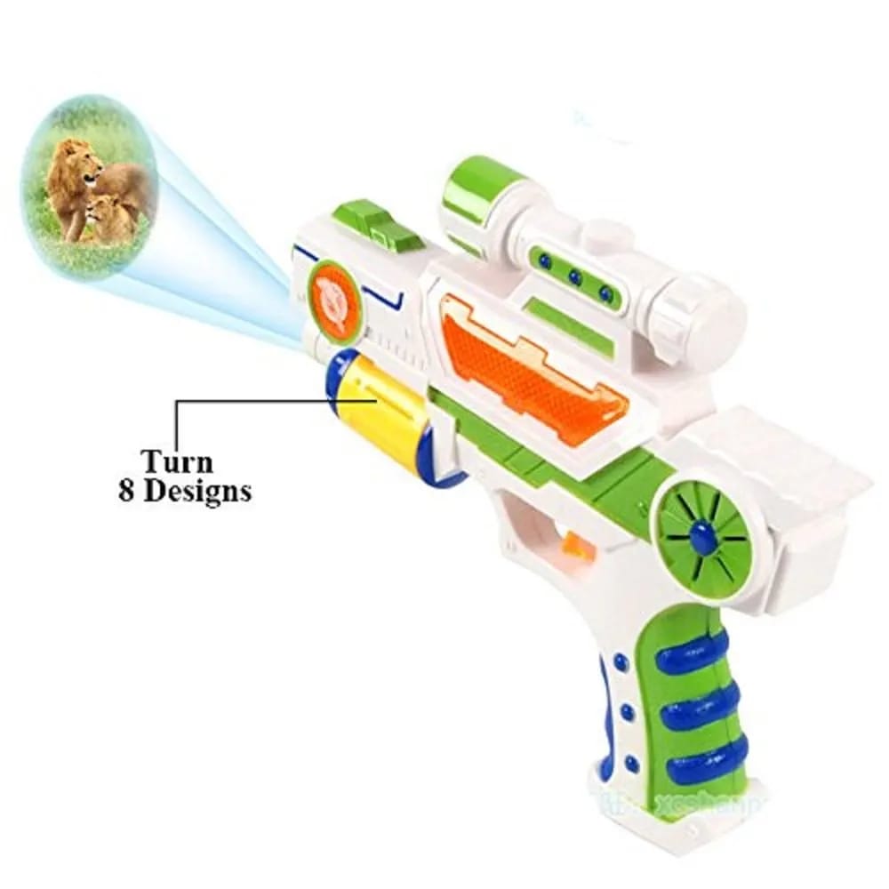 Kids Colorful Projector Toy Gun