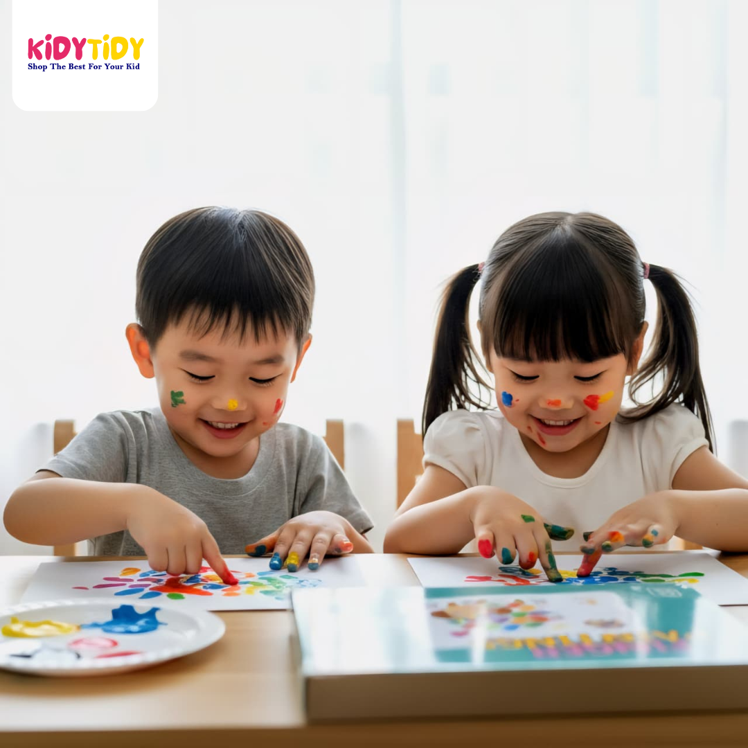 DIY Finger Painting Kit for Kids – 12 Color Set