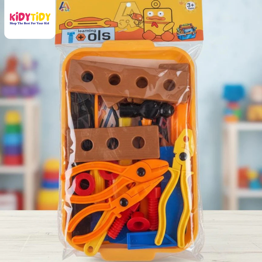 Kids Learning Tools Play Set – Construction Tool Kit for Boys & Girls