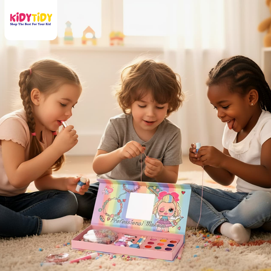 Kids' Deluxe Rainbow Vanity & DIY Jewelry Set