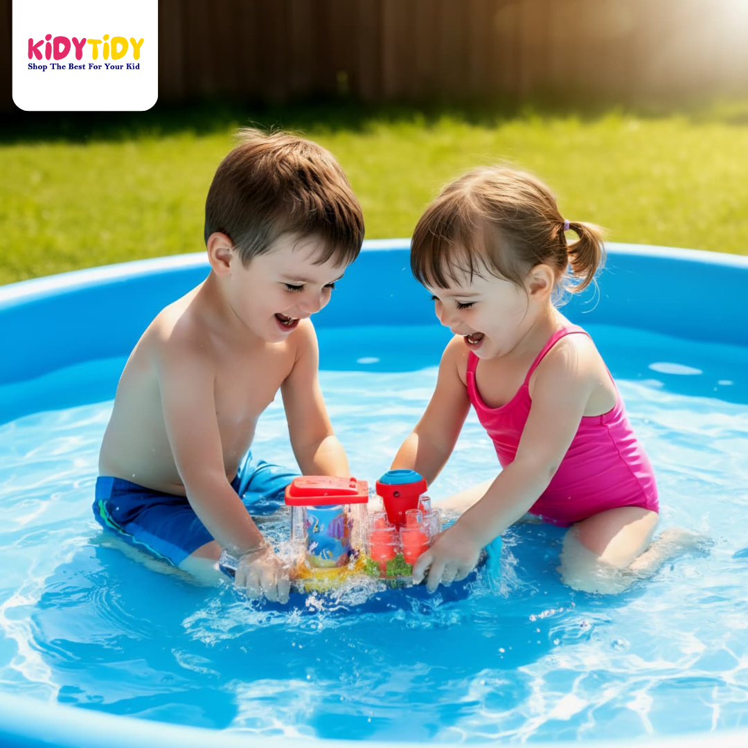 Transparent Gear Land Ship – Rotating Fish Lamp & Lights