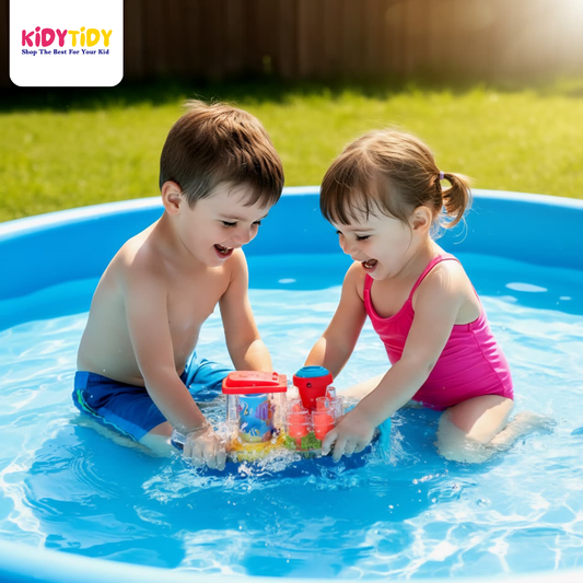 Transparent Gear Land Ship – Rotating Fish Lamp & Lights