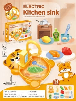 Electric Kitchen Sink Toy Set for Kids
