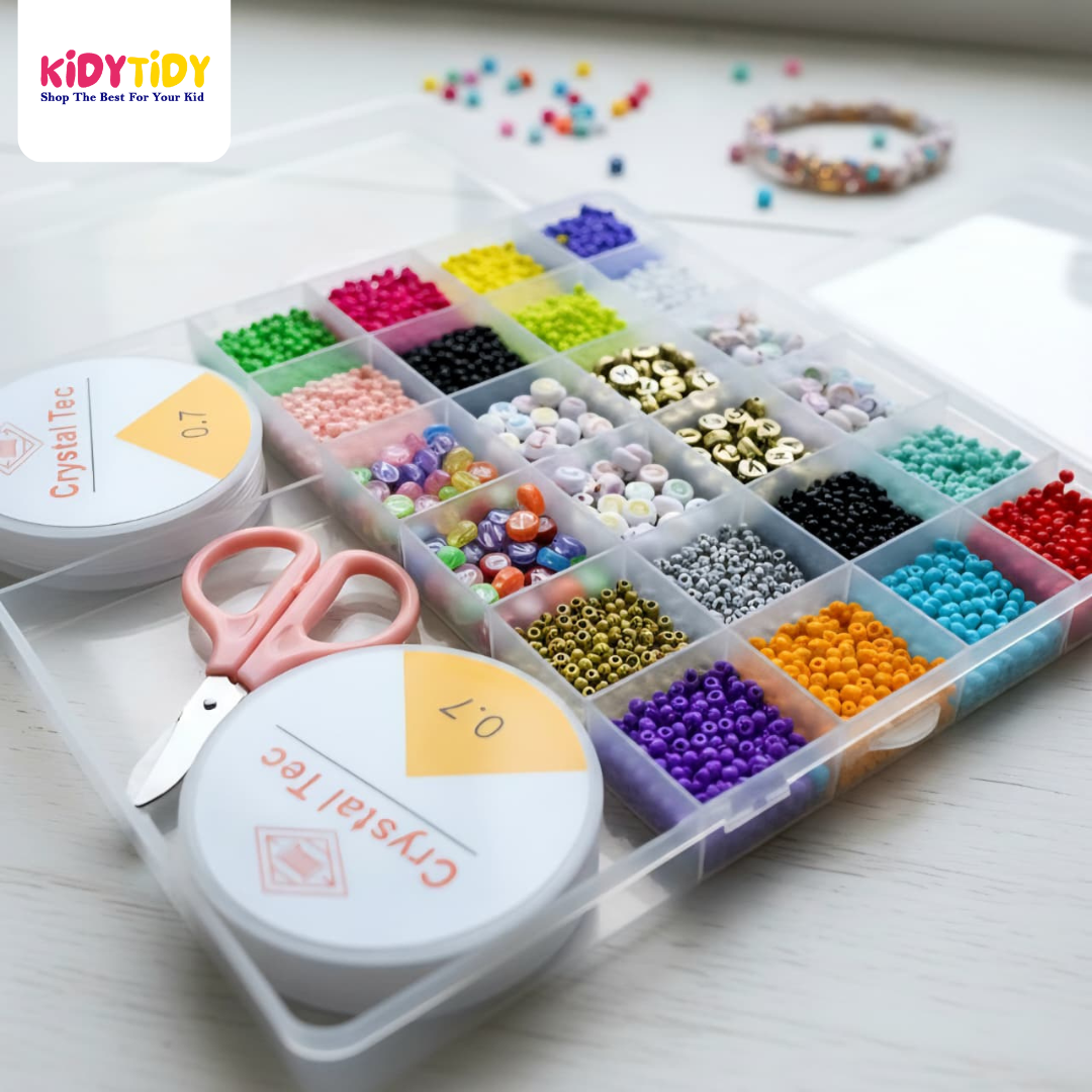 Colorful Alphabet & Crystal Bead Set