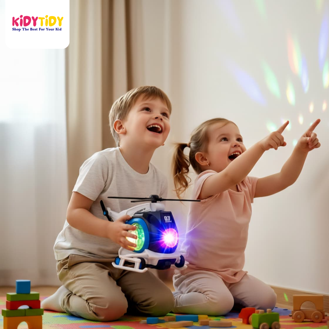 MUNDUS 07 Kid's Electric Helicopter: 360° Rotating Drive