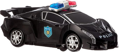 Warrior robot interactive car with police design with music and light