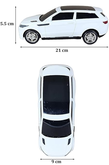 Remote Control SUV Car – Stylish White RC Toy for Kids