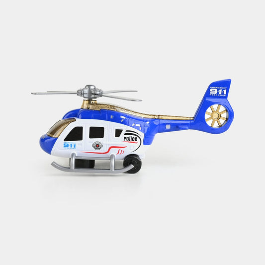 Die-Cast Police Helicopter Toy – 911 Emergency Rescue Series
